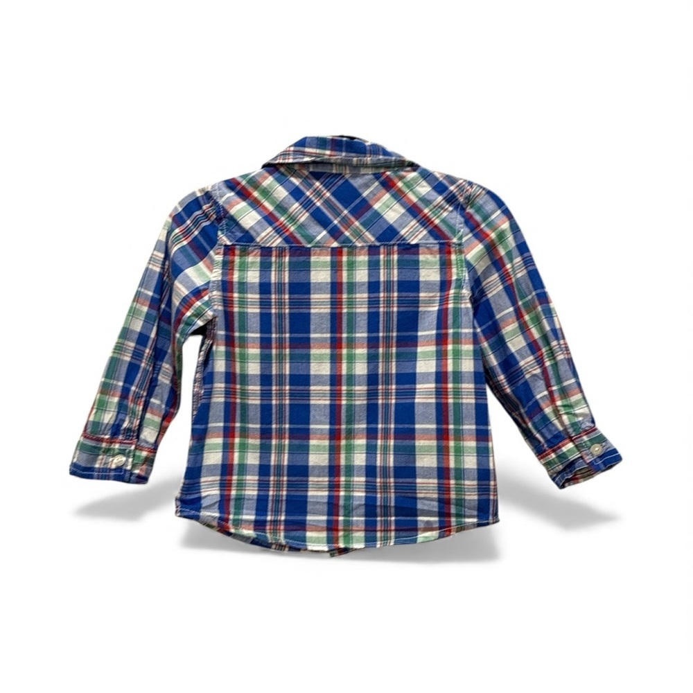Joe Fresh Plaid Button-Up Shirt – Size 18–24 Months - Picture 3 of 3